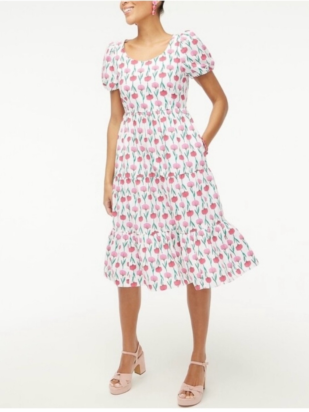 EUC J. Crew Floral Print Dress - Size 4